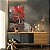 Quadro Decorativo Canvas Paisagem Árvore com Folhas Vermelhas Vertical - Imagem 3