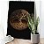 Quadro Decorativo Canvas Paisagem de Árvore da Vida Fundo Escuro Vertical - Imagem 2