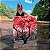 Quadro Decorativo Canvas Paisagem Árvore Grande com Folhas Vermelhas Vertical - Imagem 1