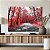 Quadro Decorativo Canvas Paisagem de Floresta com Árvores de Folhas Vermelhas Horizontal - Imagem 4