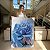 Quadro Decorativo Canvas Nórdico Elegante Floral com Rosa na cor azul Vertical - Imagem 7
