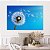 Quadro Decorativo Canvas Paisagem Dente de Leão Voando com Céu Azul Horizontal - Imagem 3
