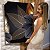 Quadro Decorativo Canvas Folhas Preta e Dourada Asbtrato Vertical - Imagem 7