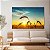Quadro Decorativo Canvas Paisagem Campo de Trigo ao Pôr do Sol Horizontal - Imagem 2