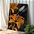 Quadro Decorativo Canvas Flores Abstratas Pretas e Douradas Vertical - Imagem 1
