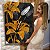 Quadro Decorativo Canvas Flores Abstratas Pretas e Douradas Vertical - Imagem 6