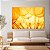 Quadro Decorativo Canvas Detalhe de Dentes de Leão Dourado Horizontal - Imagem 3