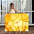 Quadro Decorativo Canvas Detalhe de Dentes de Leão Dourado Horizontal - Imagem 1