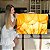 Quadro Decorativo Canvas Detalhe de Dentes de Leão Dourado Horizontal - Imagem 7