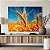 Quadro Decorativo Canvas Paisagem de Campo de Trigo com Palhas em Detalhe e Céu Azul Horizontal - Imagem 3