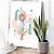 Quadro Decorativo Canvas Composição Abstrata de Formas Geométricas e Flores Vertical - Imagem 5