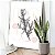 Quadro Decorativo Canvas Composição Abstrata de Formas Geométricas e Folhas Vertical - Imagem 5