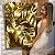 Quadro Decorativo Canvas Folhagem de Folhas Douradas Vertical - Imagem 6