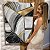 Quadro Decorativo Canvas Abstrato Mosaico Orgânico Preto, Branco e Dourado Vertical - Imagem 6