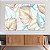 Quadro Decorativo Canvas Folhas Douradas e Azuis Em Linhas Finas Horizontal - Imagem 2