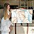 Quadro Decorativo Canvas Folhas Douradas e Azuis Em Linhas Finas Horizontal - Imagem 7