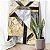 Quadro Decorativo Canvas Abstrato Mosaico Orgânico Preto, Branco e Dourado Vertical - Imagem 4