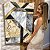 Quadro Decorativo Canvas Abstrato Mosaico Orgânico Preto, Branco e Dourado Vertical - Imagem 6