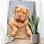 Quadro Decorativo Canvas Pet Cachorro Filhote Bordeaux Bebe Chien Vertical - Imagem 3