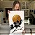 Quadro Decorativo Canvas Flores em Preto com Fundo Gold Vertical - Imagem 5