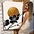Quadro Decorativo Canvas Flores em Preto com Fundo Gold Vertical - Imagem 6