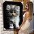 Quadro Decorativo Canvas Pet Gato Filhote Branco e Peludo Vertical - Imagem 5
