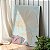 Quadro Decorativo Canvas Flores em Silhueta de Linhas Finas Gold Vertical - Imagem 1