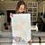 Quadro Decorativo Canvas Flores em Silhueta de Linhas Finas Gold Vertical - Imagem 6