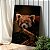 Quadro Decorativo Canvas Animal Panda Vermelho Vertical - Imagem 1