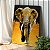 Quadro Decorativo Canvas Pintura de Elefante Animal Abstrato Vertical - Imagem 2