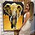Quadro Decorativo Canvas Pintura de Elefante Animal Abstrato Vertical - Imagem 6