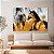 Quadro Decorativo Canvas Animal Composição Abstrata de Dupla de Cavalos Horizontal - Imagem 3