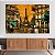 Quadro Decorativo Canvas Paisagem Composição Abstrata de Paris com Torre Eiffel ao fundo Horizontal - Imagem 2