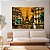 Quadro Decorativo Canvas Paisagem Composição Abstrata de Paris com Torre Eiffel ao fundo Horizontal - Imagem 3