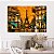 Quadro Decorativo Canvas Paisagem Composição Abstrata de Paris com Torre Eiffel ao fundo Horizontal - Imagem 5