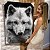 Quadro Decorativo Canvas Animal Selvagem Lobo Branco Vertical - Imagem 6