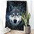 Quadro Decorativo Canvas Animal Selvagem Lobo com Olho Azul Vertical - Imagem 4
