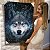 Quadro Decorativo Canvas Animal Selvagem Lobo com Olho Azul Vertical - Imagem 6