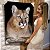 Quadro Decorativo Canvas Animal Selvagem Puma com olhos verdes Perfil Vertical - Imagem 6