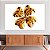 Quadro Decorativo Canvas Representação Abstrata de Trevo de Quatro Folhas em Ouro Gold Horizontal - Imagem 2