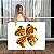 Quadro Decorativo Canvas Representação Abstrata de Trevo de Quatro Folhas em Ouro Gold Horizontal - Imagem 1