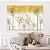 Quadro Decorativo Canvas Pintura de Dentes de Leão Gold Horizontal - Imagem 5