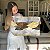 Quadro Decorativo Canvas Pintura de Folhas Coloridas em Detalhes Dourados Gold Horizontal - Imagem 7