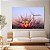 Quadro Decorativo Canvas Dentes de Leão com Gotas de Água ao Pôr do Sol Horizontal - Imagem 3