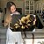 Quadro Decorativo Canvas Composição Abstrata de Flores em Ouro Gold Horizontal - Imagem 7