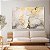 Quadro Decorativo Canvas Composição Abstrata Marmorizado Abstrato Cinza e Dourado Horizontal - Imagem 5