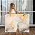 Quadro Decorativo Canvas Composição Abstrata Marmorizado Abstrato Cinza e Dourado Horizontal - Imagem 1