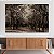Quadro Decorativo Canvas Paisagem com Árvores Grande e Flores Brancas na Floresta Horizontal - Imagem 2