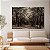Quadro Decorativo Canvas Paisagem com Árvores Grande e Flores Brancas na Floresta Horizontal - Imagem 3