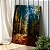 Quadro Decorativo Canvas Paisagem Clareira em Meio a Floresta com Árvores Altas Vertical - Imagem 3